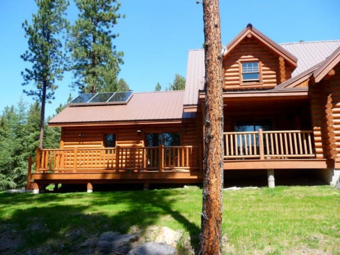 solar water heater cabin